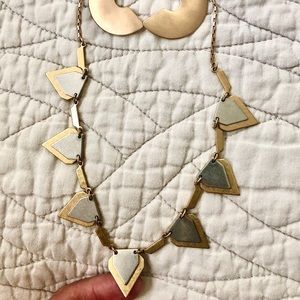 J Crew Necklace and Hoop Earring Set